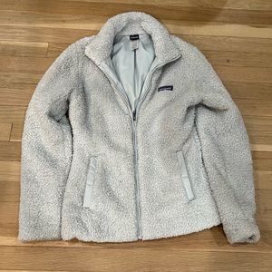 Patagonia Cream Fleece Lined Zip Up Jacket S